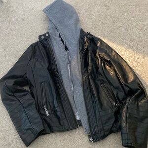 Women’sJ2 by Jou Jou Black Faux Leather jacket